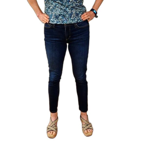 Joe's Jeans Icon Mid Rise Skinny Jeans size 28 Dark Blue Wash - Picture 1 of 9